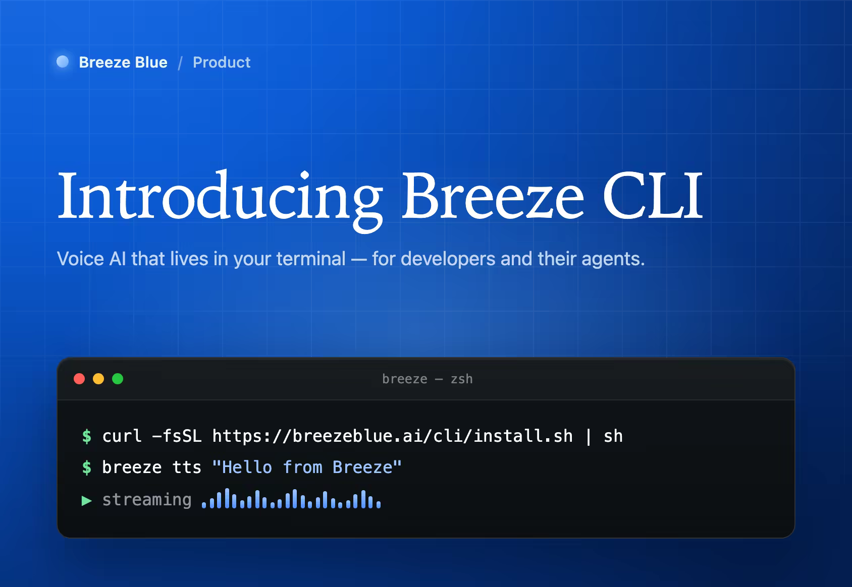 Introducing Breeze CLI terminal poster